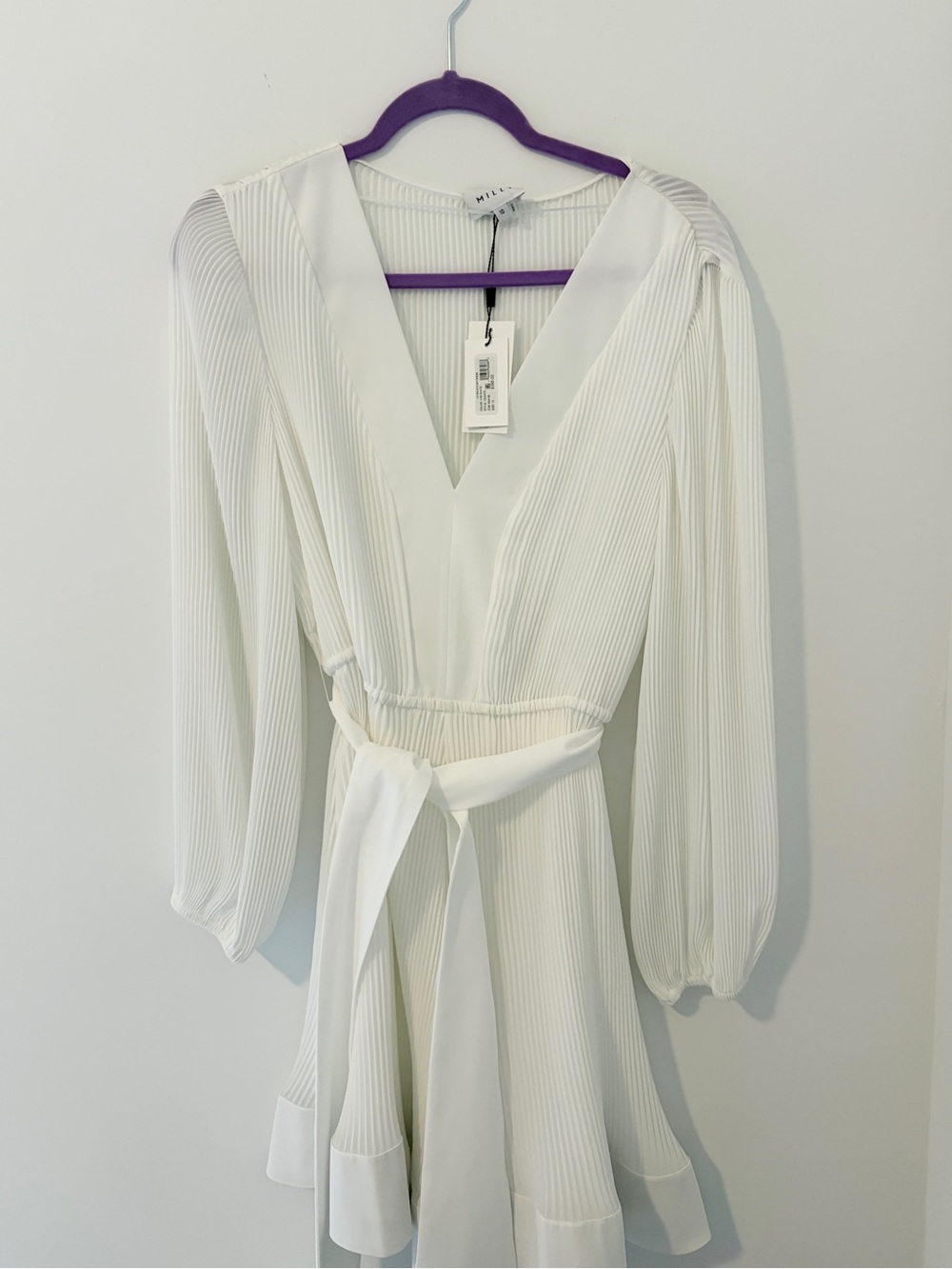 NWT Milly White Mini Dress